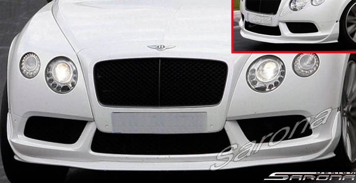 Custom Bentley GT  Coupe Front Add-on Lip (2016 - 2017) - $980.00 (Part #BT-014-FA)